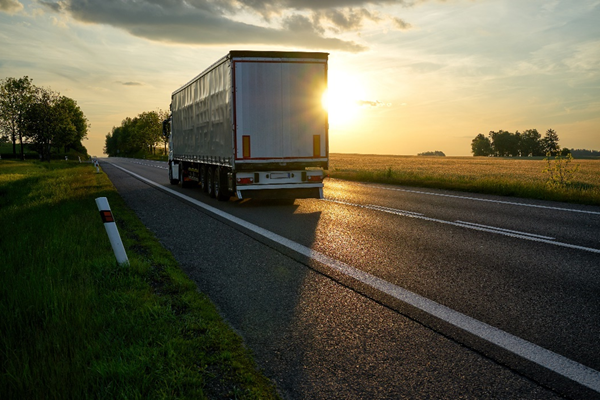 Trailer Truck on Highway